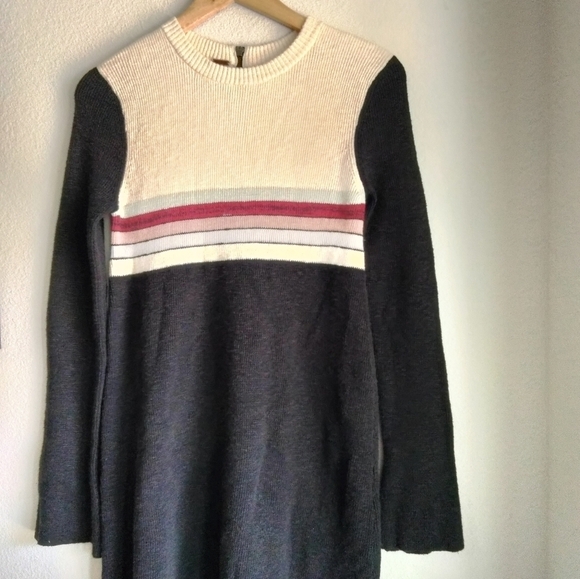 Free People Color Block Mid Dress - Picture 3 of 8